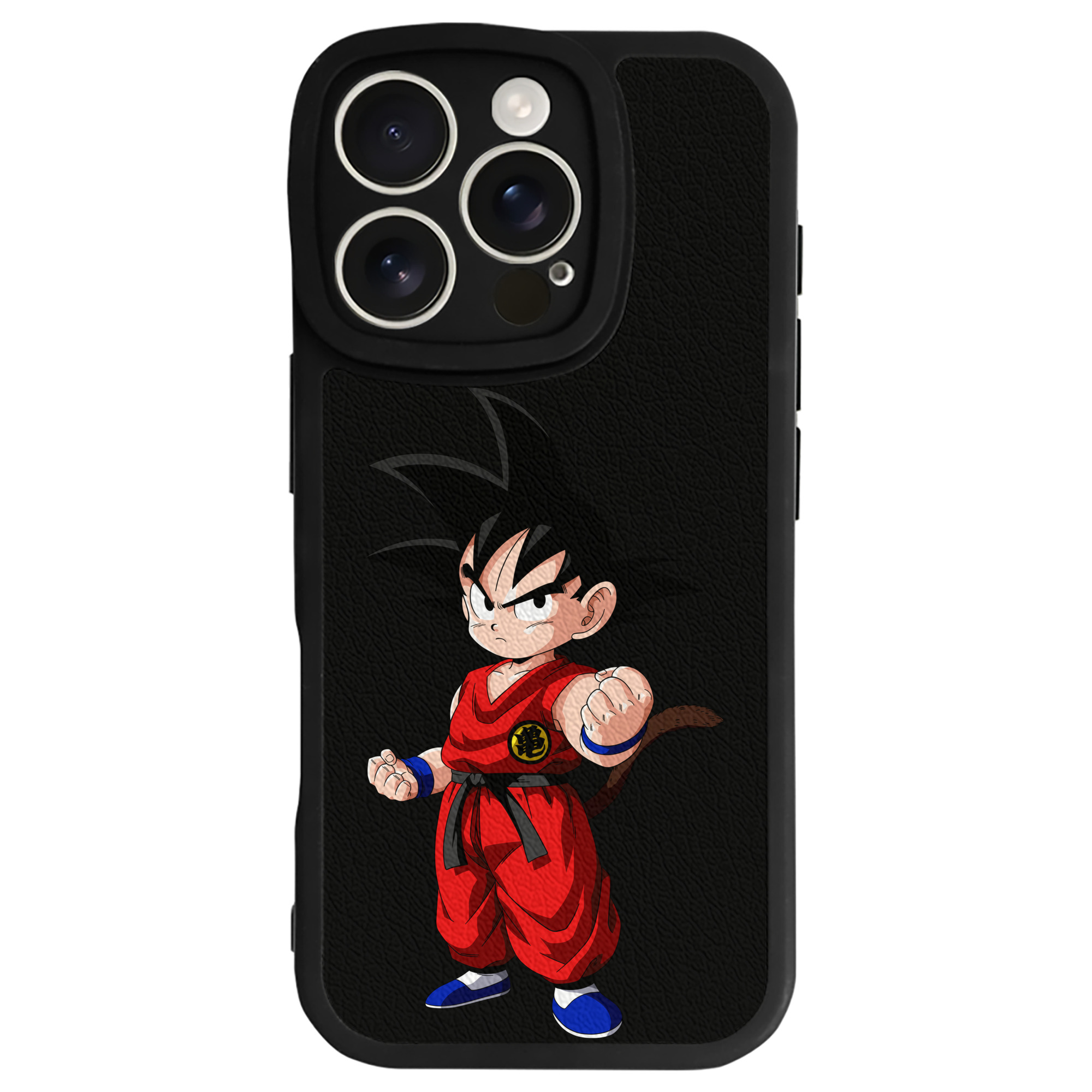 （画像用） ドラゴンボール 孫悟空（そん ごくう）Son Goku カカロット DRAGON BALL Kakarotto 【iPhone 16シリーズ対応】シリコンスマホケース（レザー調） 材質：シリコン